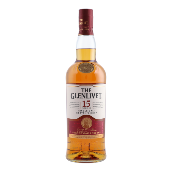 The Glenlivet Single Malt Whisky Escocia 15 años 750 ml botella