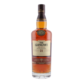 The Glenlivet Single Malt Whisky Escocia 21 Años, 750ml botella