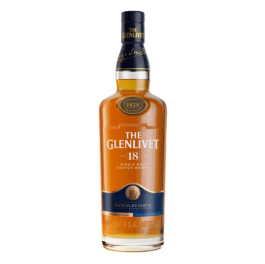 The Glenlivet Single Malt Whisky Escocia 18 años, 750ml  Botella
